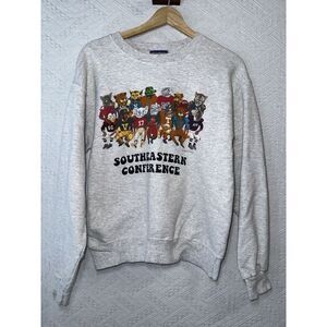 Hanes Gray Crewneck Sweater with Southeastern Conference Design